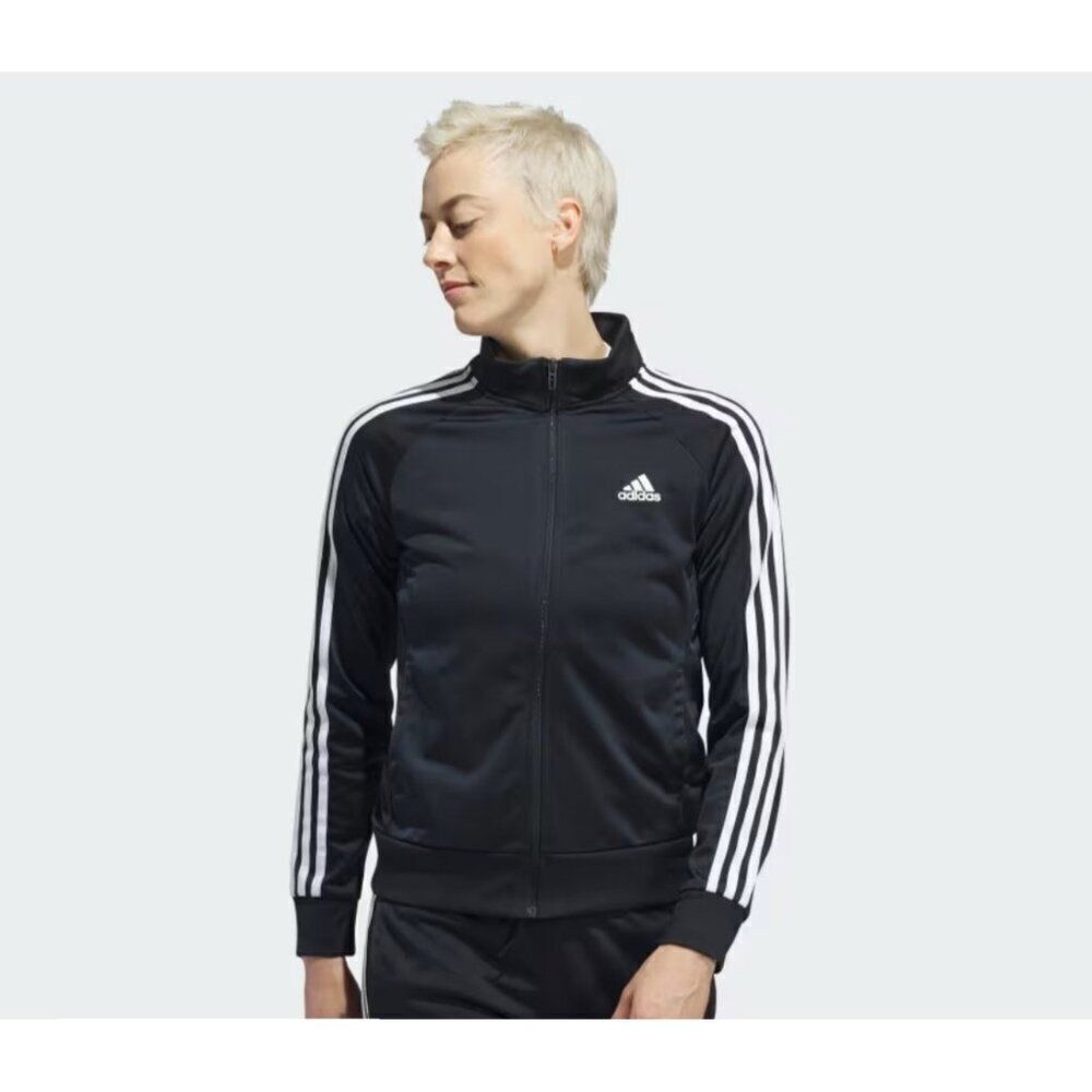 Adidas Women Navy 3-Stripes Track Jacket Size XS